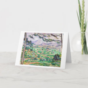 Carte Mont Sainte-Victoire, Paul Cezanne