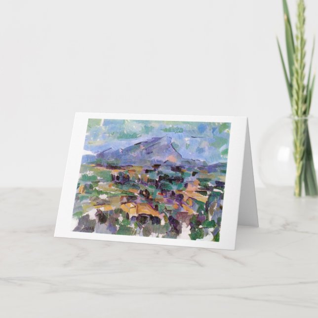 Carte Mont Sainte-Victoire, Paul Cezanne (Devant)