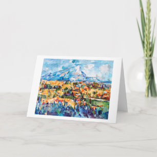 Carte Mont Sainte-Victoire, Paul Cezanne