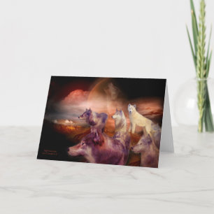 Carte Montagne ArtCard de loup