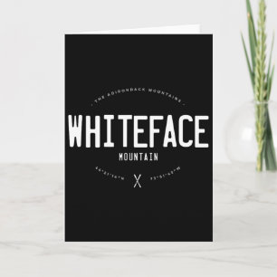 Carte Montagne Whiteface New York Graphique en détresse 