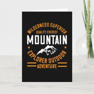 Carte Montagnes - Aventure de plein air pour explorateur