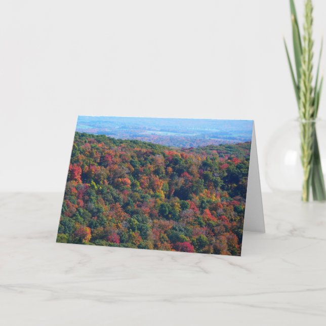 Carte Montagnes des Appalaches à l'automne (Devant)