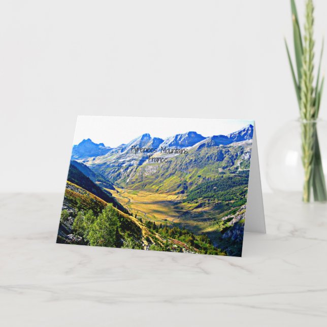 Carte Montagnes des Pyrénées, France (Devant)