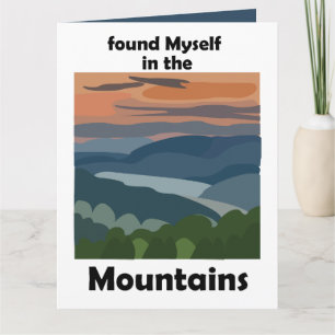 Carte Montagnes fumées Je me suis trouvé dans les montag