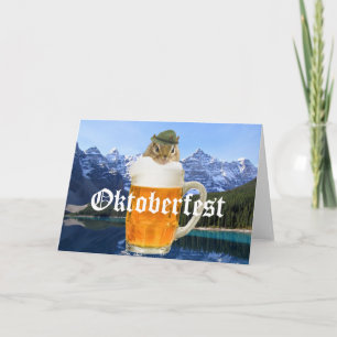 Carte Montagnes mignonnes d'Oktoberfest de tamia