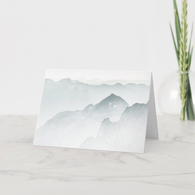 Carte Montagnes minimalistes (Devant)