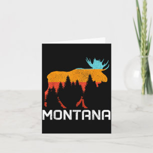 Carte Montana PNW Vintage Retro Fierté Souvenir Élan