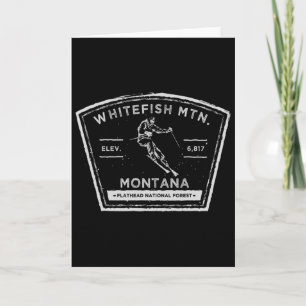 Carte Montana Whitefish Mountain Ski sur neige