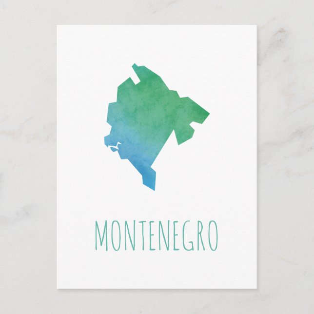 Carte Monténégro (Devant)