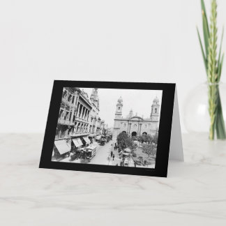 Carte Montevideo, Uruguay Street Scene 1906