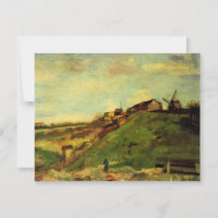 Montmartre : Carrière, les moulins par Vincent van