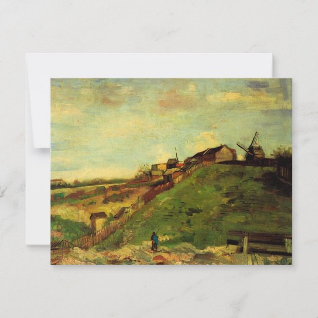 Carte Montmartre : Carrière, les moulins par Vincent van (Devant)