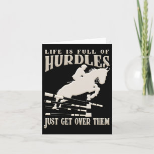 Carte Montrer Saut Cheval cavalier équitation équitation