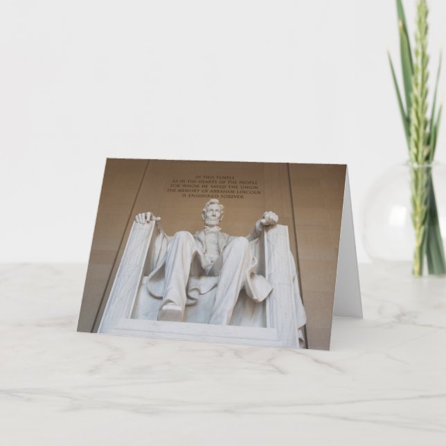 Carte Monuments | the Lincoln Memorial (Devant)