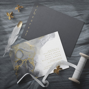Carte Moody Ink Gold Répétition Abstraite ID988