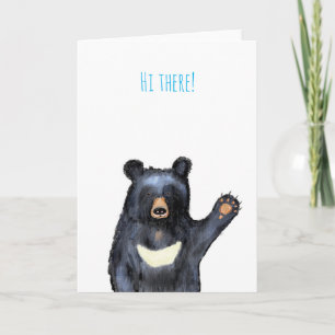Carte Moon Bear 'hi here'