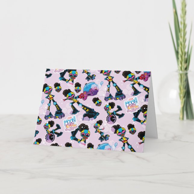 Carte Moon fille caractère Pose Motif (Devant)