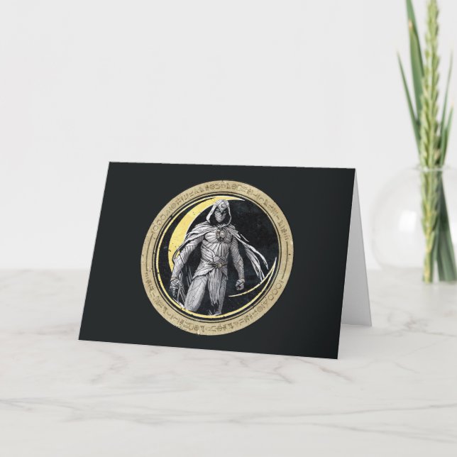 Carte Moon Knight Gold Crescent Moon Caractère graphique (Devant)