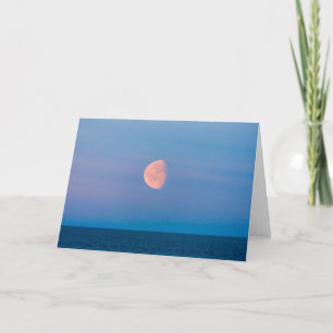 Carte Moon over the Bering Sea   Russia Far Est
