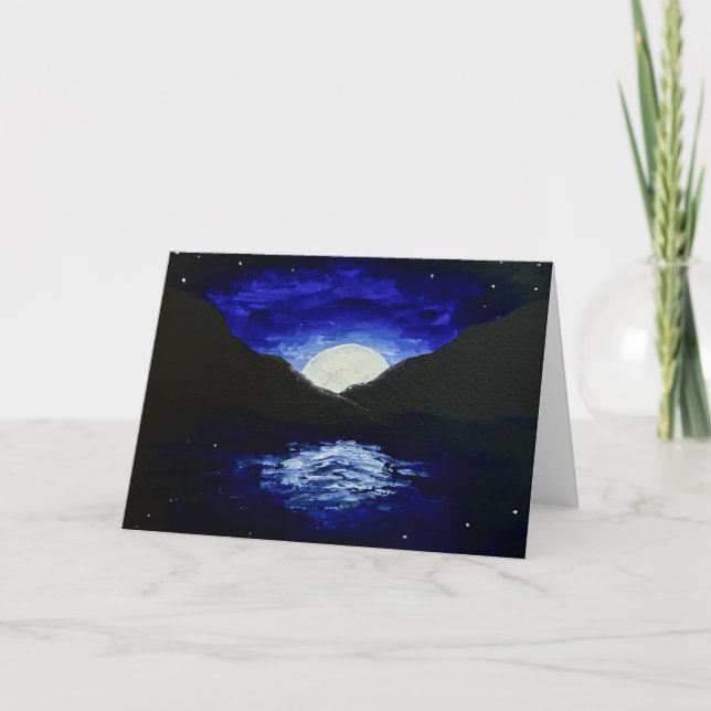 Carte Moonrise Greeting Card (Devant)