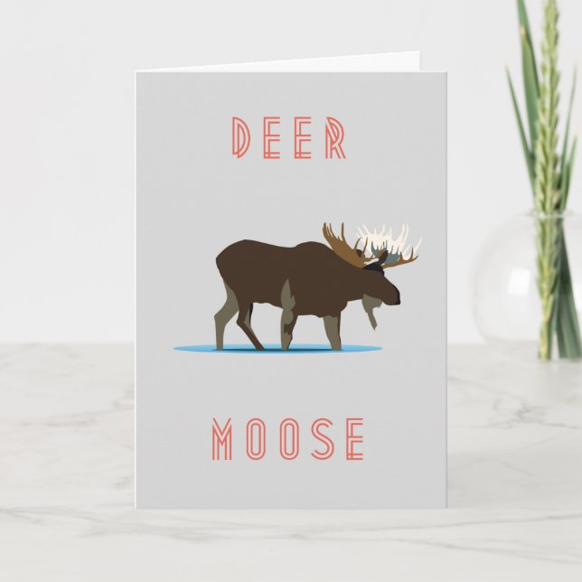 Carte Moose Valentines (Devant)