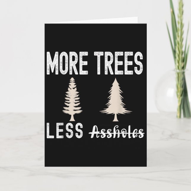Carte More Trees Less Holes Ugly Christmas Sweater  (Devant)