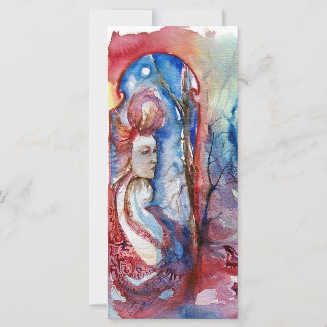 Carte MORGANA / Magie et mystère, Imaginaire bleu rose (Devant)