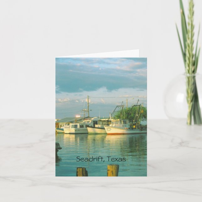 Carte Morning Harbour, Seadrift, Texas Note Card (Devant)
