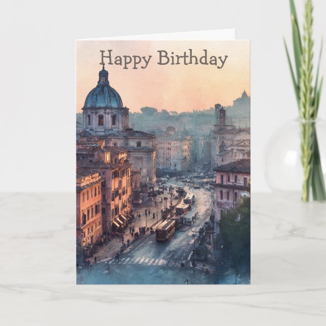 Carte Morning in Rome (Devant)