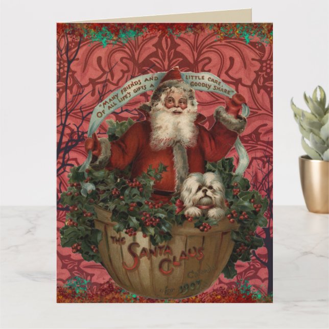 Carte Morris Santa Claus | Vacances (Petite plante)