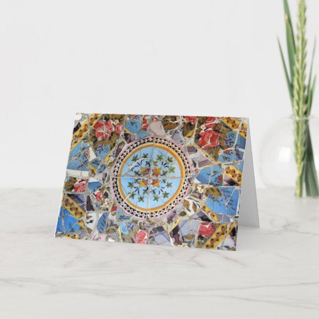 Carte Mosaïque cassée de tuile (Devant)