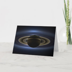 Carte Mosaïque Du Système Saturne Rétro-Éclairé Par Le S