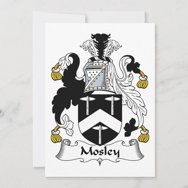 Carte Mosley Family Crest (Devant)