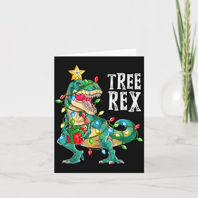 Carte Most Wonderful Christmas Co Dinosaur Christmas Tre (Devant)