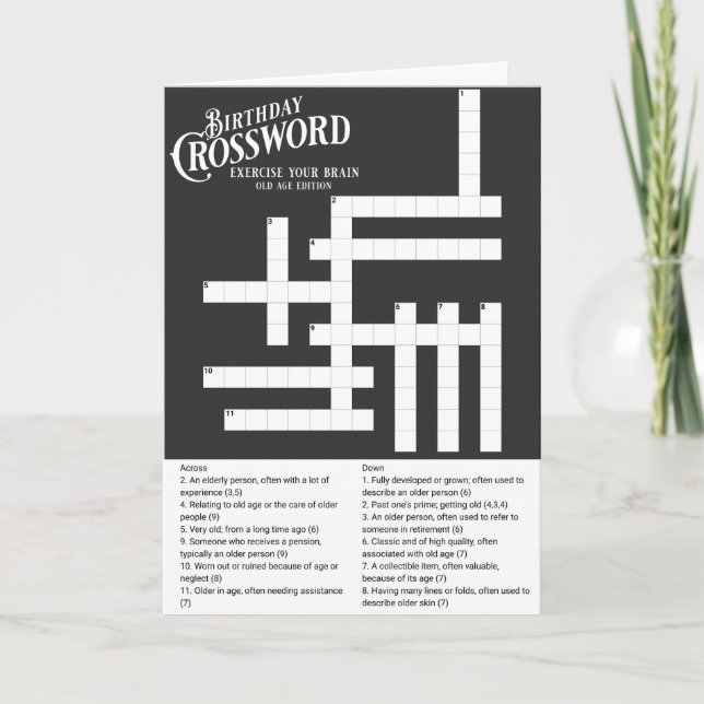 Carte Mot-de-passe Anniversaire Fun (Devant)