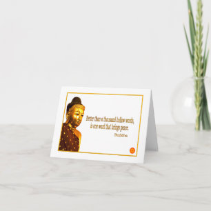 Carte Mot du ~ un de citation de Bouddha qui apporte la