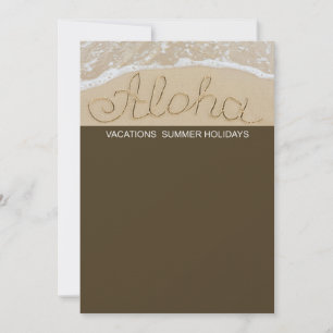 Carte Mot sable Aloha