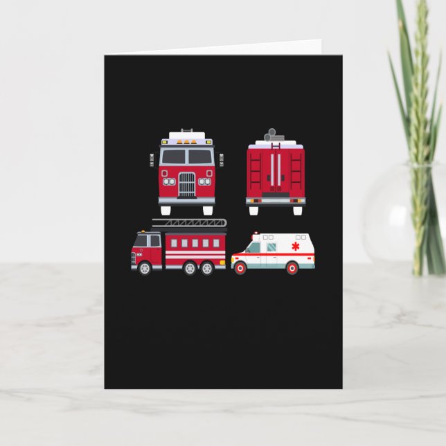 Carte Moteur de feu Enfants Garçons Filles Enfants (Devant)