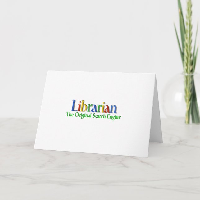 Carte Moteur de recherche d'original de bibliothécaire (Devant)
