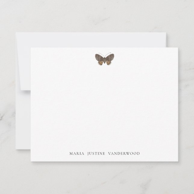 Carte Moth Classic Personnalisé Papier à lettres (Devant)