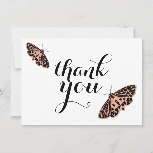 Carte Moth Merci Pretty (Devant)