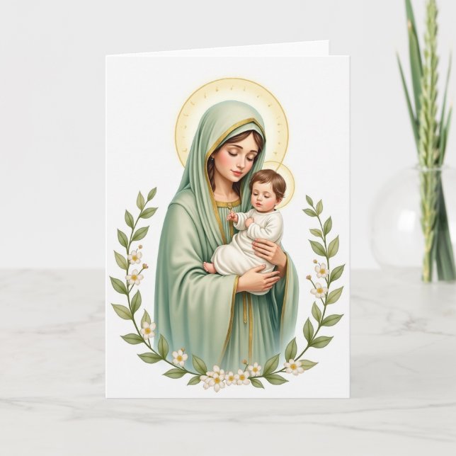 Carte Mother And Child Blessing Card (Devant)
