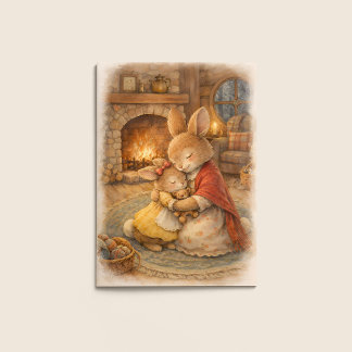 Carte Mother’s Day Card – Rabbit Cozy Embrace