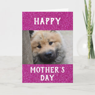 Carte Mothers Day Chien Maman Monde Meilleur Jamais Pet 