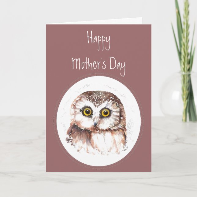 Carte Mother's Day Owl Always Love You, Cute Owl Humour (Devant)