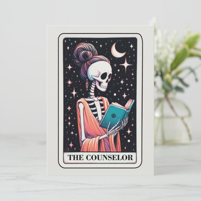 Carte Mother's Day Skeleton The Counselor Tarot (Debout devant)