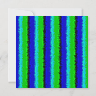 Carte Motif arc-en-ciel bleu vert abstrait 3D