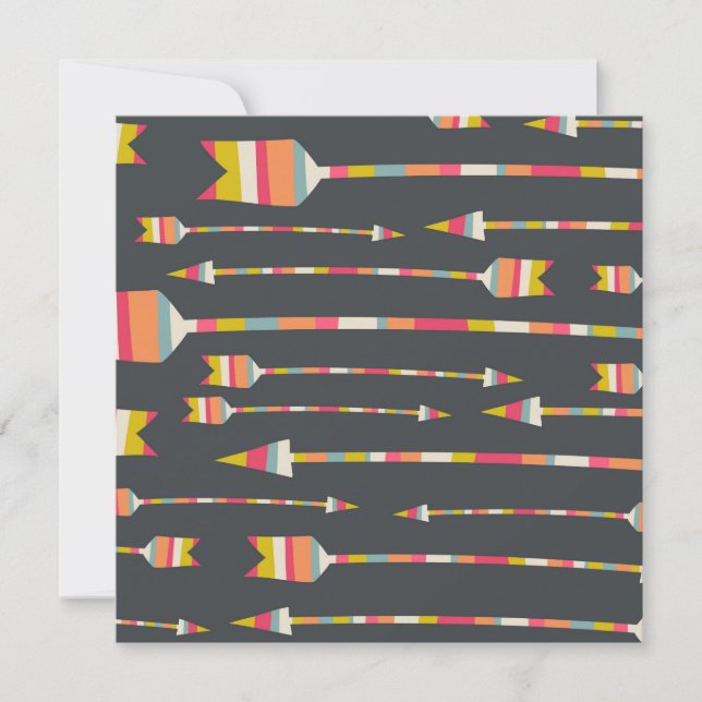 Carte Motif Arcs arc-en-ciel (Devant)