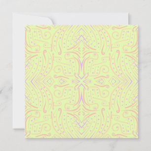 Carte Motif artistique de points et de lignes effilées d